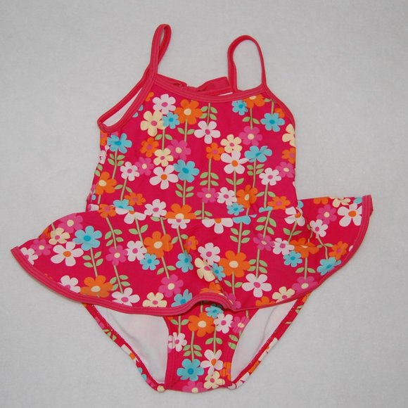 Gymboree Girls 12-18M, Swimsuit & Plaid Pants Bundle - Picture 3 of 7